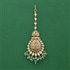 Antique Moti Tikka With Matte Gold Plating