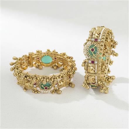 Antique Openable Bangles With Gold Plating