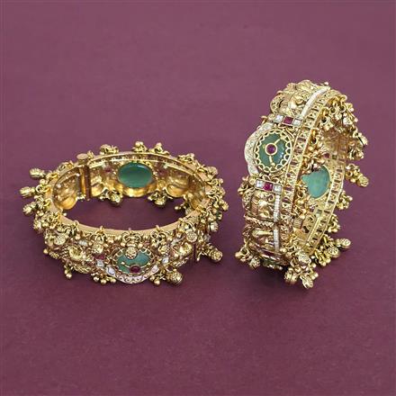 Antique Openable Bangles With Gold Plating