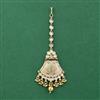 Antique Moti Tikka With Matte Gold Plating