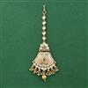 Antique Moti Tikka With Matte Gold Plating