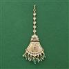 Antique Moti Tikka With Matte Gold Plating