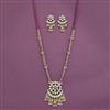 Antique Moti Pendant Set With Matte Gold Plating