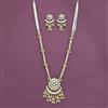 Antique Moti Pendant Set With Matte Gold Plating