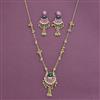 Antique Moti Pendant Set With Gold Plating