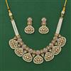 Antique Moti Necklace Set With Gold Plating