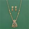 Antique Moti Pendant Set With Gold Plating