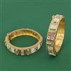 Antique Openable Bangles With Matte Gold Plating