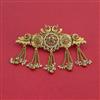 Antique Moti Hair Clip With Gold Plating