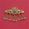 Antique Moti Hair Clip With Gold Plating