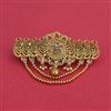 Antique Moti Hair Clip With Gold Plating