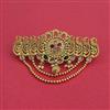 Antique Moti Hair Clip With Gold Plating