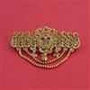 Antique Moti Hair Clip With Gold Plating