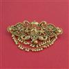 Antique Moti Hair Clip With Gold Plating