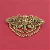 Antique Moti Hair Clip With Gold Plating