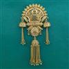 Antique Pearl Hair Brooch With Gold Plating
