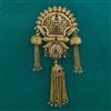 Antique Pearl Hair Brooch With Gold Plating