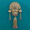 Antique Pearl Hair Brooch With Gold Plating