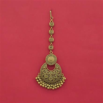 Antique Classic Tikka With Matte Gold Plating