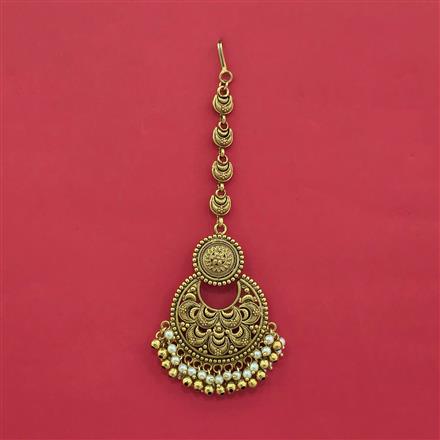 Antique Classic Tikka With Matte Gold Plating