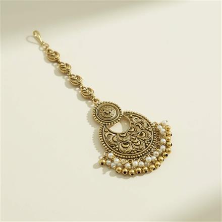 Antique Classic Tikka With Matte Gold Plating