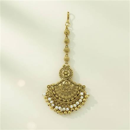 Antique Classic Tikka With Matte Gold Plating