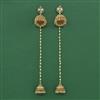 Antique Jhumki With Matte Gold Plating