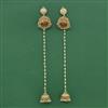 Antique Jhumki With Matte Gold Plating