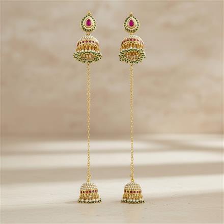 Antique Jhumki With Gold Plating