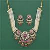 Antique Moti Necklace Set With Gold Plating