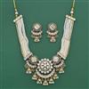 Antique Moti Necklace Set With Gold Plating