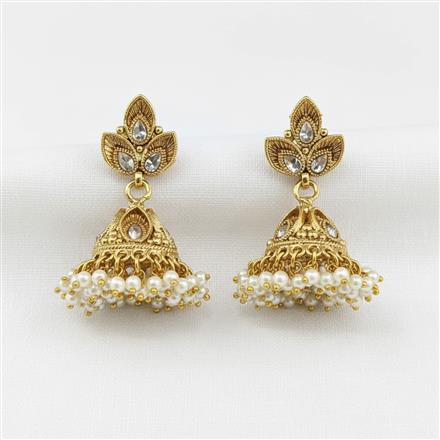 Antique Jhumki With Gold Plating