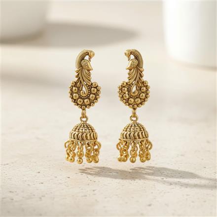 Antique Jhumki With Gold Plating