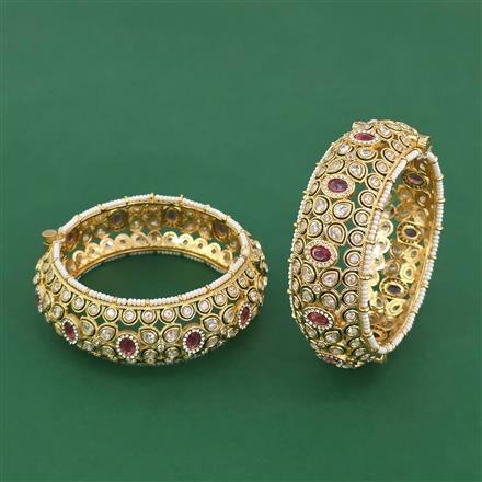 Antique Openable Bangles With Gold Plating