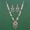 Antique Moti Pendant Set With Mehndi Plating