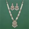 Antique Moti Pendant Set With Mehndi Plating