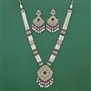 Antique Moti Pendant Set With Mehndi Plating