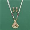 Antique Moti Pendant Set With Gold Plating