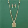Antique Long Necklace Set With Gold Plating