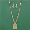 Antique Long Necklace Set With Gold Plating