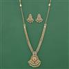 Antique Long Necklace Set With Gold Plating