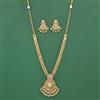 Antique Long Necklace Set With Gold Plating