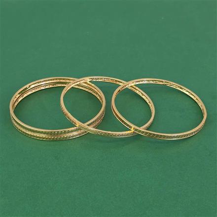 Antique Plain Gold Bangles With Gold Plating