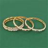 Antique Moti Bangles With Matte Gold Plating