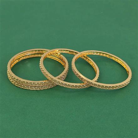Antique Plain Gold Bangles With Gold Plating