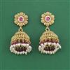 Antique Jhumki With Matte Gold Plating