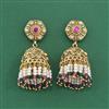 Antique Jhumki With Matte Gold Plating