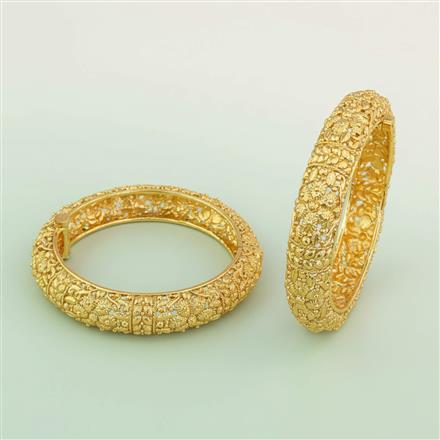 Antique Openable Bangles With Gold Plating