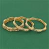 Antique Plain Gold Bangles With Gold Plating