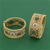 Antique Openable Bangles With Matte Gold Plating